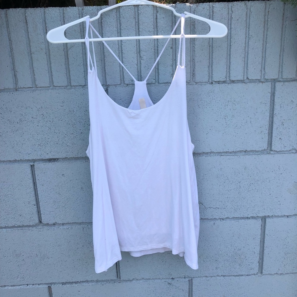 white tank top